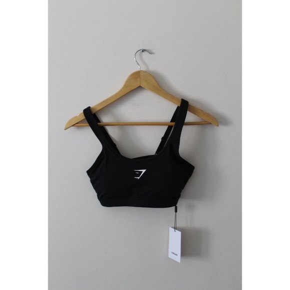 Gymshark Training Low Support Scoop Neck Sports Bra Black Size Small - Picture 3 of 5
